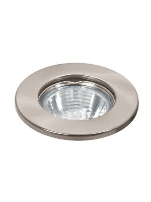 46614 - Luminario redondo satín spot fijo, lámpara no incluida