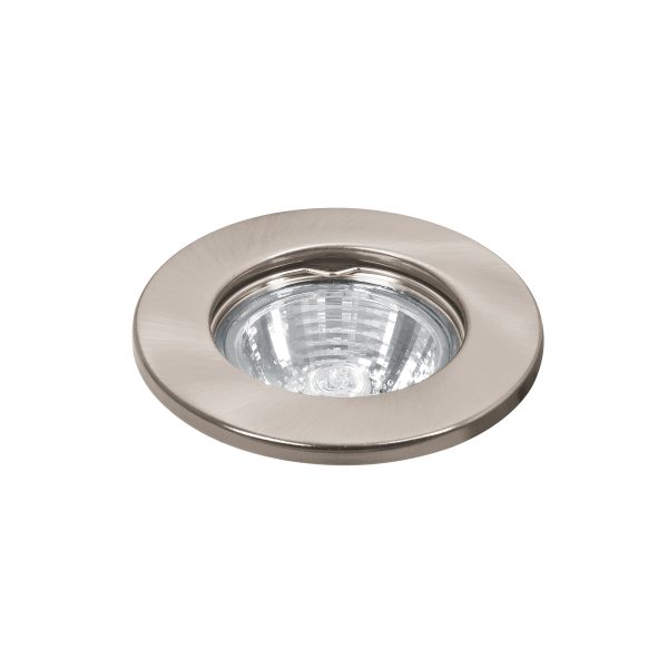 46614 - Luminario redondo satín spot fijo, lámpara no incluida