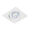 46947 - Luminario de LED 5 W empotrar cuadrado blanco spot dirigible