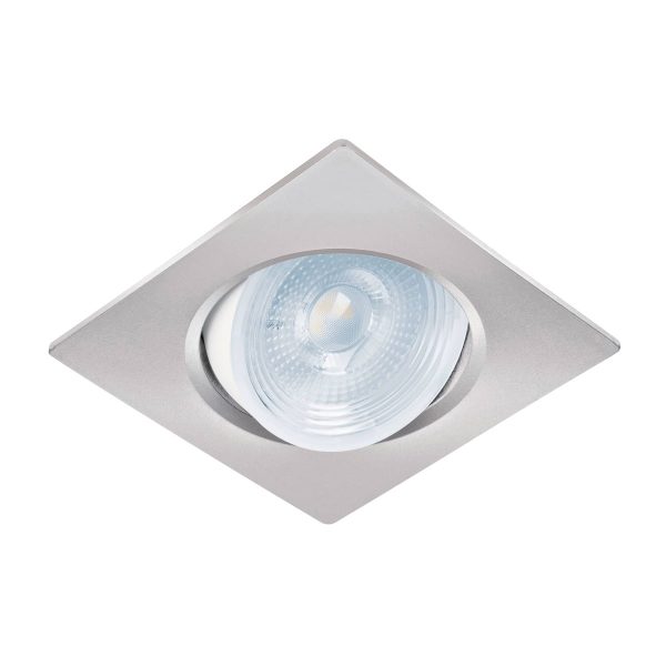 46949 - Luminario de LED 5 W empotrar cuadrado cromo spot dirigible