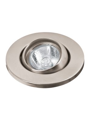 46625 - Luminario redondo satín spot esférico, lámpara no incluida