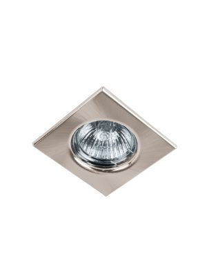 45568 - Luminario cuadrado satín spot fijo, lámpara no incluida