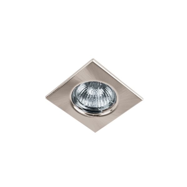45568 - Luminario cuadrado satín spot fijo, lámpara no incluida
