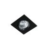 45564 - Luminario cuadrado negro spot dirigible, lámpara no incluida