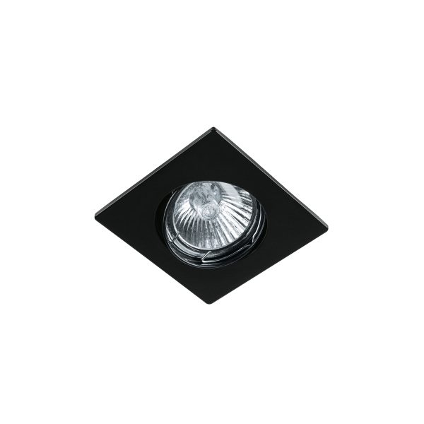 45564 - Luminario cuadrado negro spot dirigible, lámpara no incluida