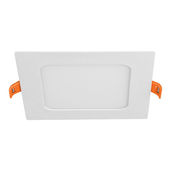 47406 - Luminario ultra delgado LED 6 W empotrar cuadrado luz cálida