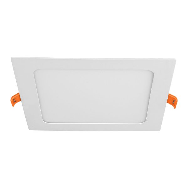 47407 - Luminario ultra delgado LED 12W empotrar cuadrado luz cálida
