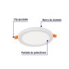 47797 - Luminario de LED para empotrar 8 W, ajustable, luz de día