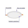47798 - Luminario de LED para empotrar 15 W, ajustable, luz de día