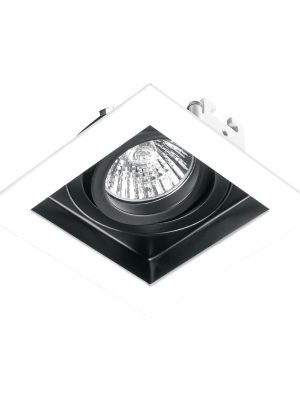 EMP-710S.jpg 49544 - Luminario empotrable con 1 spot dirigible, blanco, VOLTECK