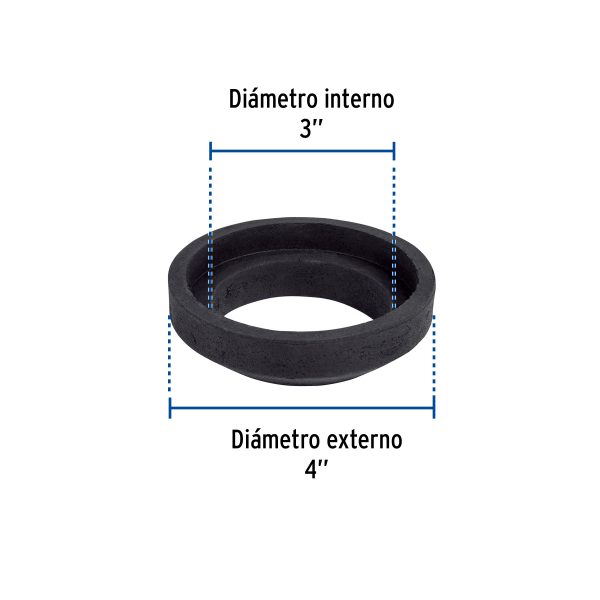 40088 - Empaque unión tanque-taza para WC, 3', Foset