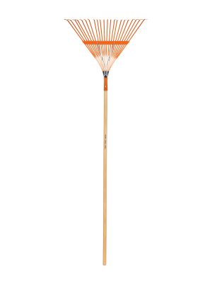 14328 - Escoba metálica para jardín,recta, 22 dientes, mango 48'