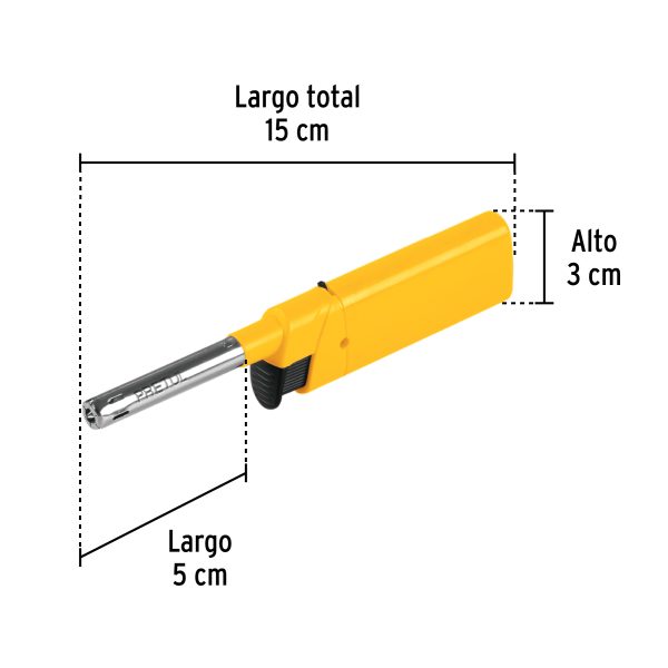 29922 - Mini encendedor para cocina, 13 cm, Pretul