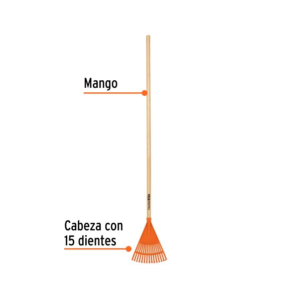14346 - Escoba de jardín para niños con mango de 42', Truper
