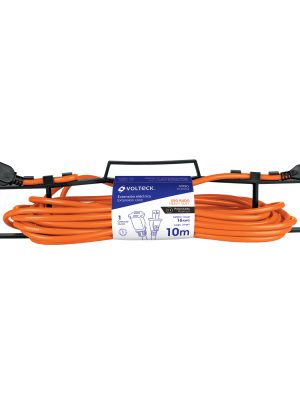 40190 - Extensión eléctrica uso rudo 10 m 2x16 AWG para 1 clavija
