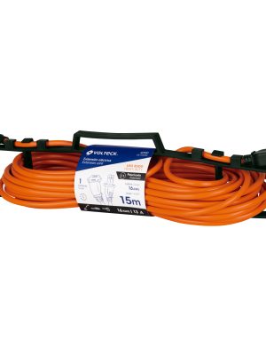40191 - Extensión eléctrica uso rudo 15 m 2x16 AWG para 1 clavija