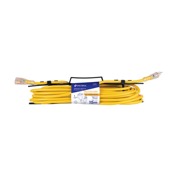 48068 - Extensión reforzada aterrizada 15 m 3x14 AWG, Volteck