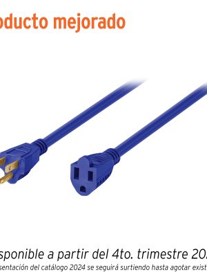 40196 - Extensión de uso rudo aterrizada 6 m calibre 16, Volteck