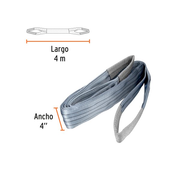 ESLI-404FC1.jpg 17876 - Eslinga de poliéster, ojo a ojo, 4' x 4 m, Truper
