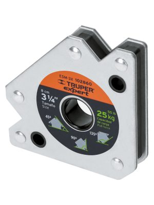 102860 - Escuadra magnética 3-1/4' para soldar, capacidad 25 kg