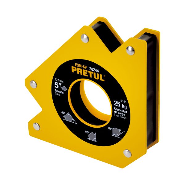 28244 - Escuadra magnética 5' para soldar, capacidad 25 kg, PRETUL