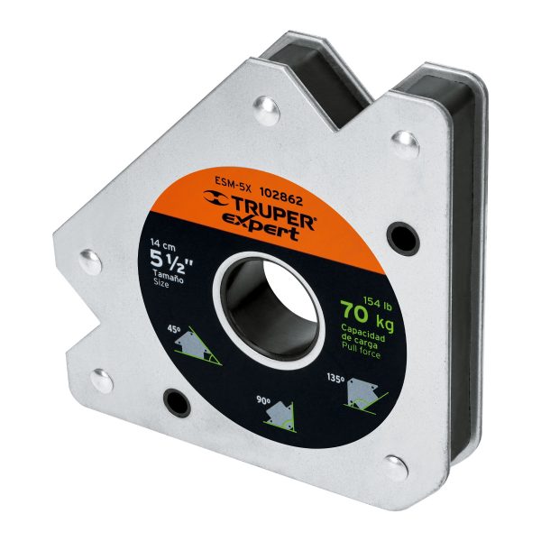 102862 - Escuadra magnética 5-1/2' para soldar, capacidad 70 kg