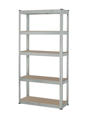 ESME-351.jpg 29021 - Estante metálico 5 repisas MDF cap. 35 Kg,150x30x75, PRETUL