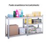 29021 - Estante metálico 5 repisas MDF cap. 35 Kg,150x30x75, PRETUL