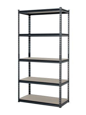 ESME-601.jpg 29023 - Estante metálico 5 repisas MDP cap. 60 Kg,180x45x90, PRETUL