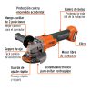 103255 - Esmeriladora 4-1/2', 20V, sin accesorios, PRO