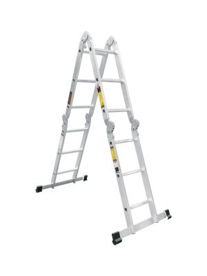 100495 - Escalera multiposición 12 peldaños, Tipo I, Truper