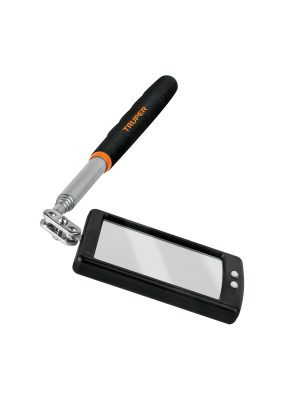 101962 - Espejo telescópico con luz LED, 5 x 8 cm, Truper