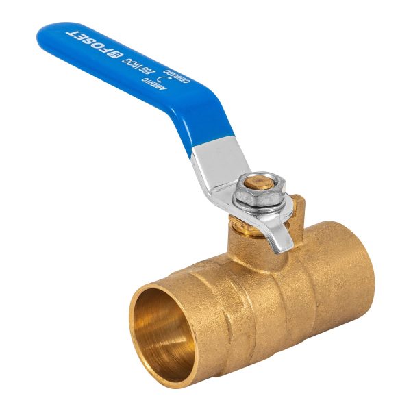49008 - Válvula de esfera de latón, soldable 1', Foset