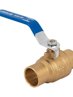 49483 - Válvula de esfera, de latón, soldable, 1', alta presión