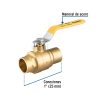 45379 - Válvula de esfera para gas, soldable, 1', alta presión