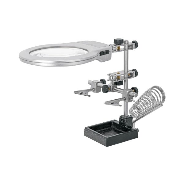 103993 - Estación de sujeción con lupa y luz LED, TRUPER