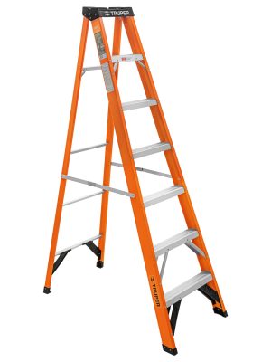 EST-26FV.jpg 100226 - Escalera de tijera, tipo ll, 6 peldaños, fibra de vidrio