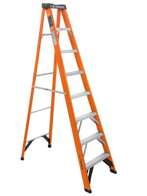 EST-27FV.jpg 100227 - Escalera de tijera, tipo ll, 7 peldaños, fibra de vidrio