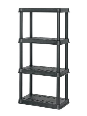 20682 - Estante plástico 4 repisas cap. 45 Kg, 125x38x61, PRETUL