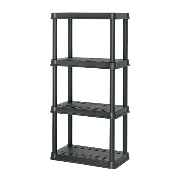 20682 - Estante plástico 4 repisas cap. 45 Kg, 125x38x61, PRETUL