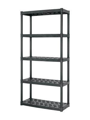 EST-5.jpg 19943 - Estante plástico uso rudo 5 rep/cap. 70 Kg, 185x43x91,TRUPER