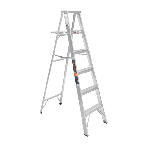 10450 - Escalera de tijera 100% aluminio tipo ll 5 peldaños, Truper