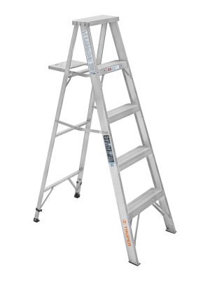 10438 - Escalera de tijera 100% aluminio tipo lll 4 peldaños, Truper