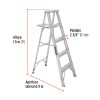10438 - Escalera de tijera 100% aluminio tipo lll 4 peldaños, Truper