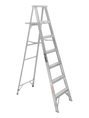 10442 - Escalera de tijera 100% aluminio tipo lll 6 peldaños, Truper