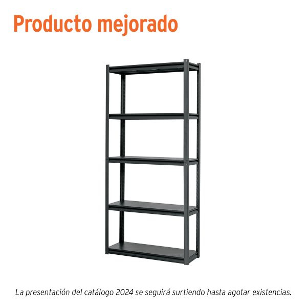58000 - Estante metálico 5 repisas capacidad 80 Kg,180x30x85, TRUPER