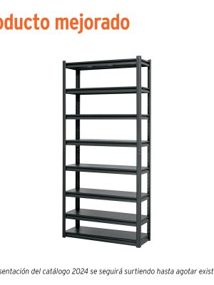 ESTM-830.jpg 58001 - Estante metálico 8 repisas capacidad 80 Kg,180x30x85, TRUPER