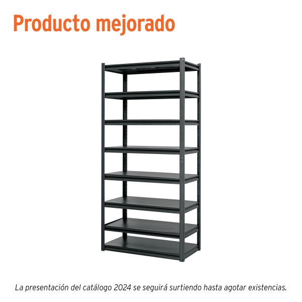 58004 - Estante metálico 8 repisas capacidad 80 Kg,180x45x85, TRUPER