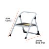 24117 - Escalera tubular, plegable, 1 peldaño, Pretul