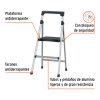 16763 - Escalera tubular plegable, 2 peldaños, aluminio, Truper